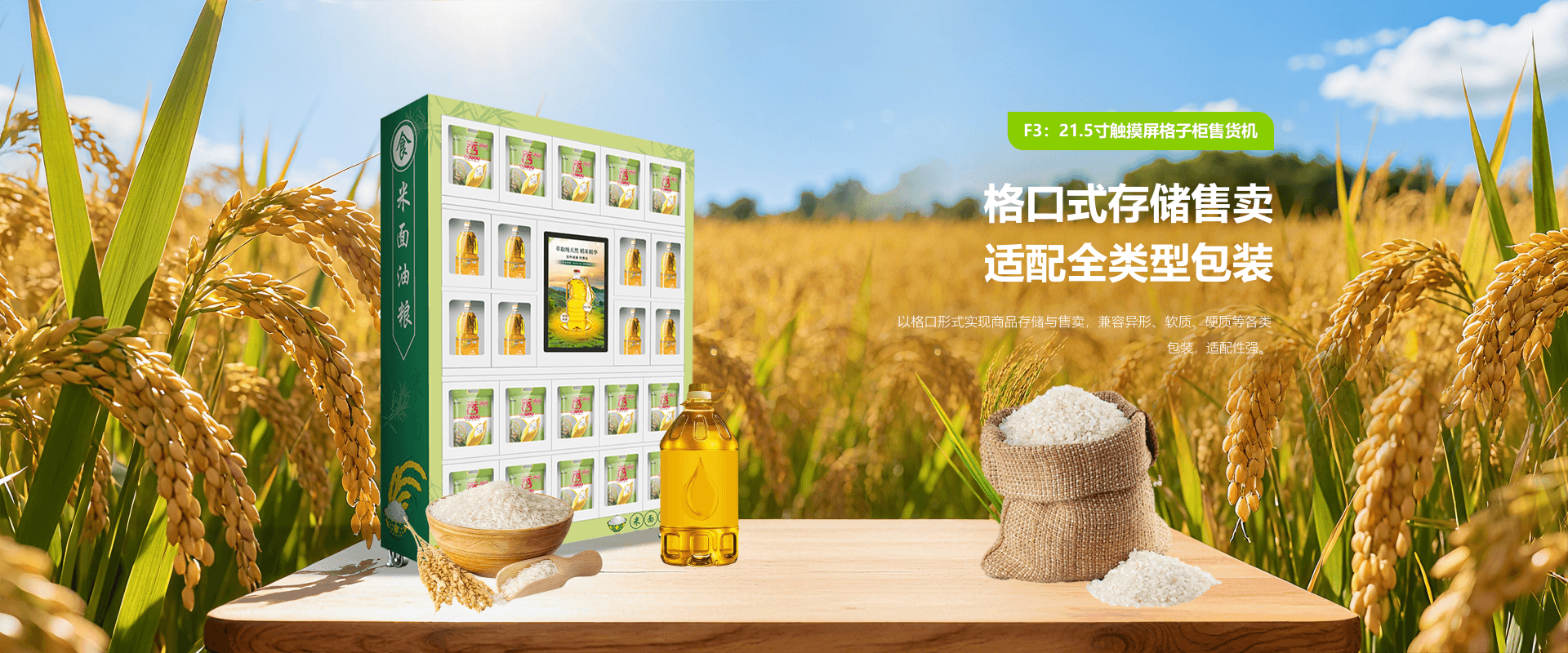 F3 21.5寸触摸屏格子柜售货机详情页